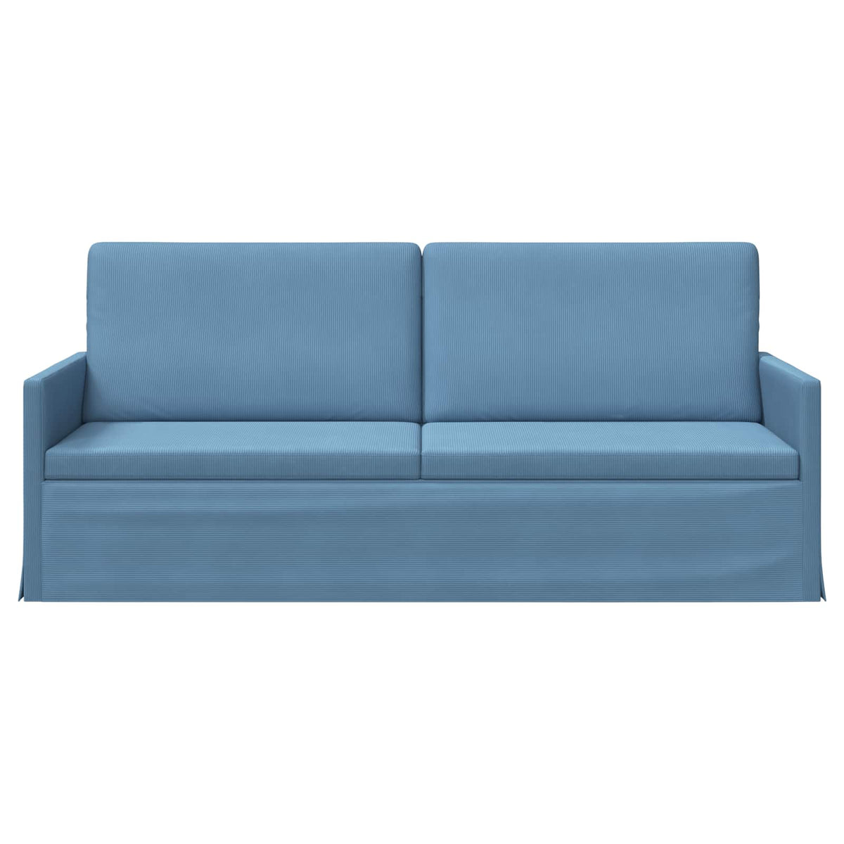 3 Seater Sofa Blue 190 x 81 x 82 cm Corduroy Fabric