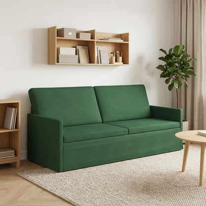 3 Seater Sofa Jungle Green 190 x 81 x 82 cm Corduroy Fabric