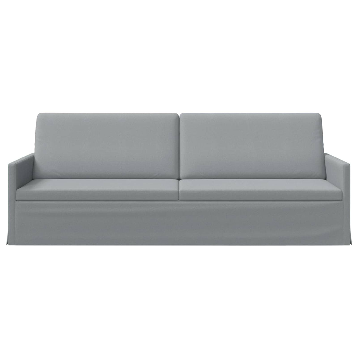 3 Seater Sofa Light Grey 220 x 81 x 82 cm Fabric