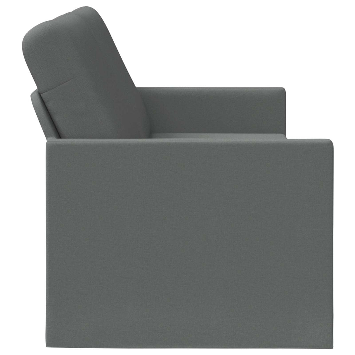 3 Seater Sofa Dark Grey 220 x 81 x 82 cm Fabric