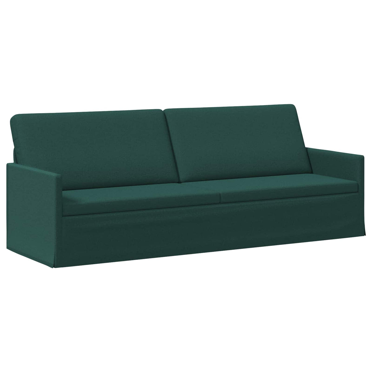 3 Seater Sofa Dark Green 220 x 81 x 82 cm Fabric
