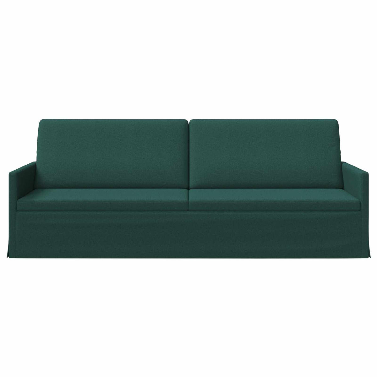 3 Seater Sofa Dark Green 220 x 81 x 82 cm Fabric