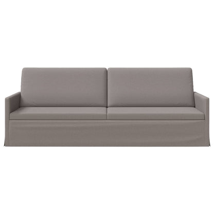 3 Seater Sofa Taupe 220 x 81 x 82 cm Fabric