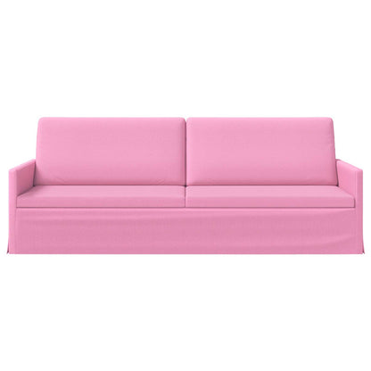 3 Seater Sofa Pink 220 x 81 x 82 cm Fabric