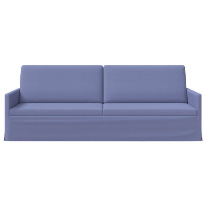 3 Seater Sofa Jeans Blue 220 x 81 x 82 cm Fabric