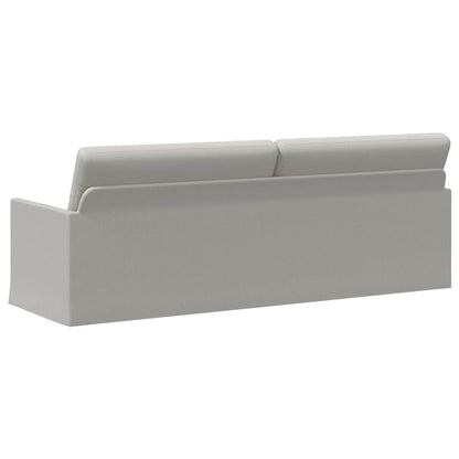 3 Seater Sofa Cloud Grey 220 x 81 x 82 cm Fabric