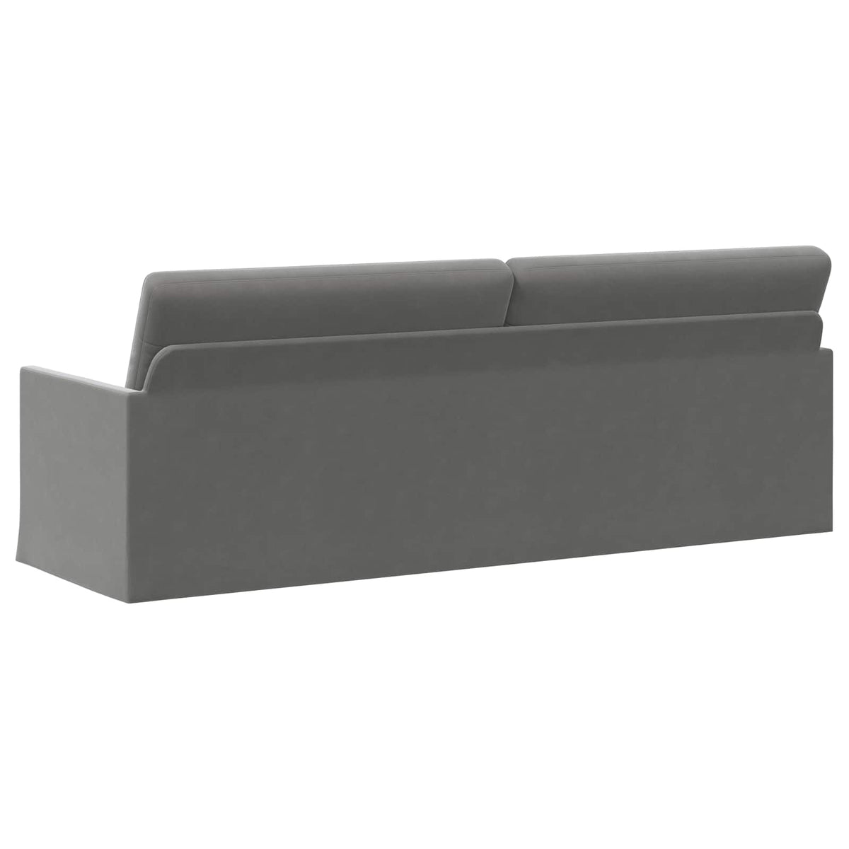 3 Seater Sofa Dark Grey 220 x 81 x 82 cm Velvet