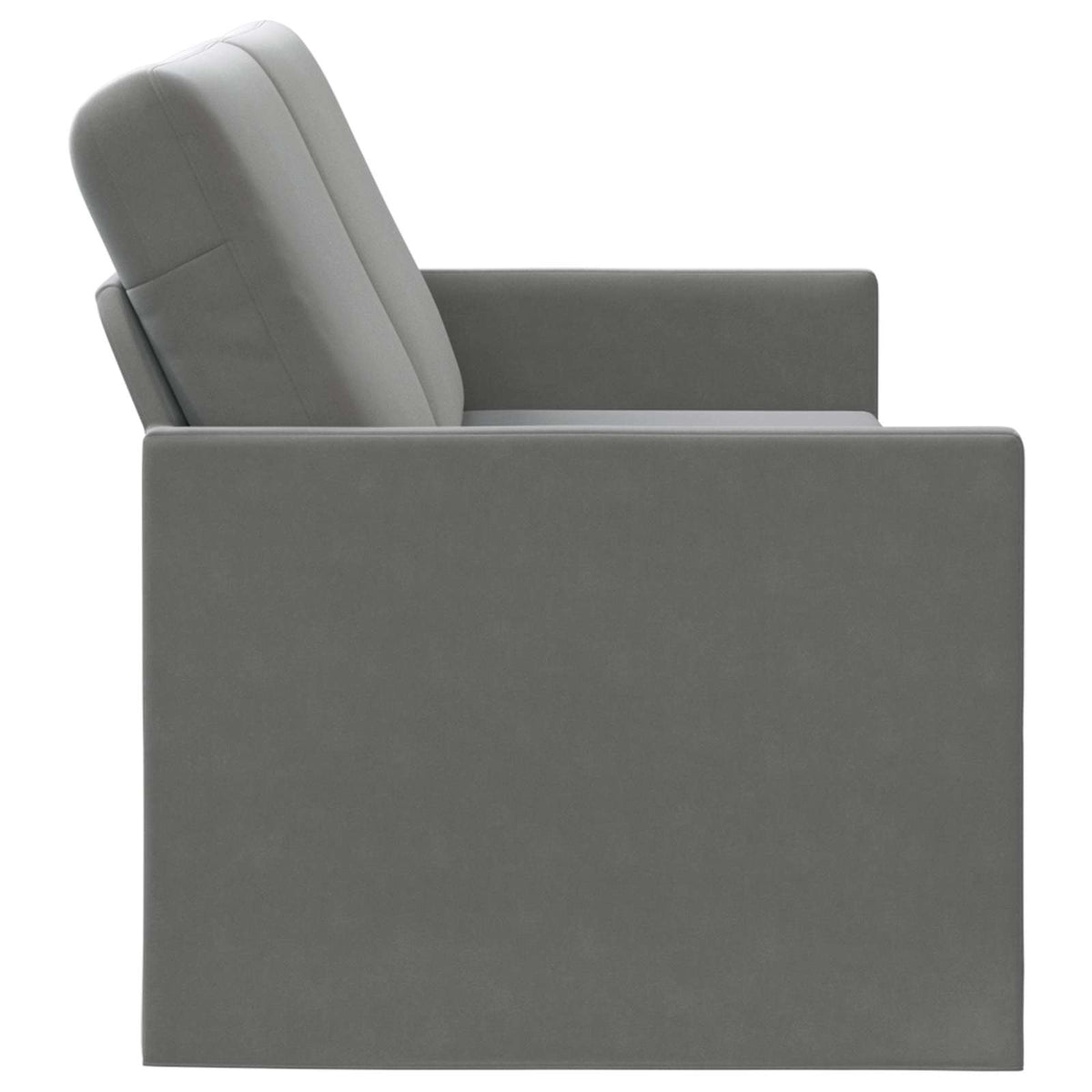 3 Seater Sofa Dark Grey 220 x 81 x 82 cm Velvet