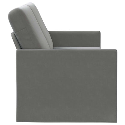 3 Seater Sofa Dark Grey 220 x 81 x 82 cm Velvet