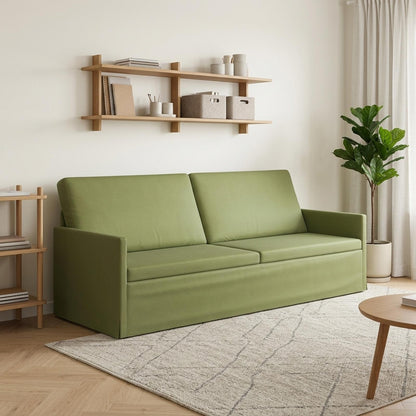 3 Seater Sofa Light Green 220 x 81 x 82 cm Velvet