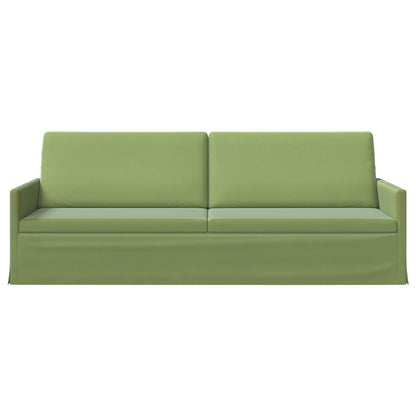 3 Seater Sofa Light Green 220 x 81 x 82 cm Velvet