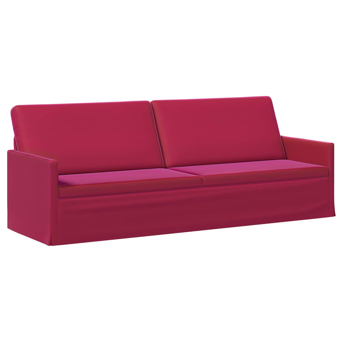 3 Seater Sofa Wine Red 220 x 81 x 82 cm Velvet