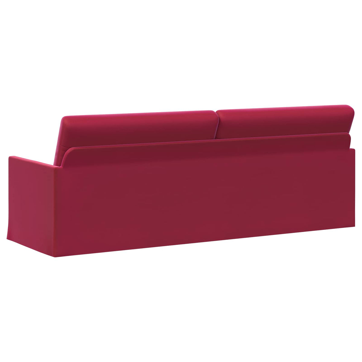 3 Seater Sofa Wine Red 220 x 81 x 82 cm Velvet
