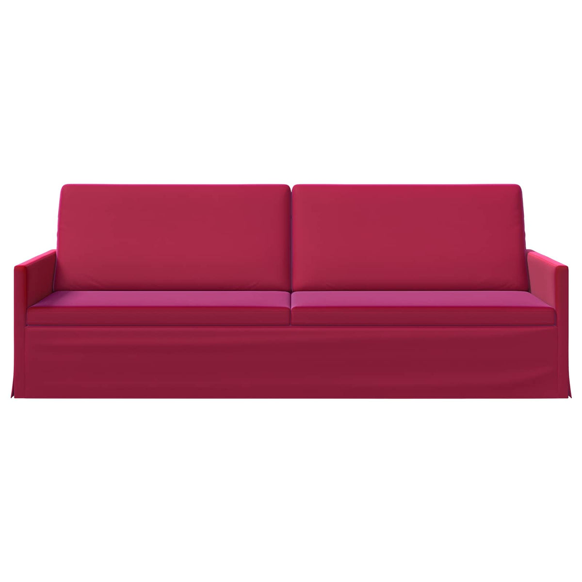 3 Seater Sofa Wine Red 220 x 81 x 82 cm Velvet