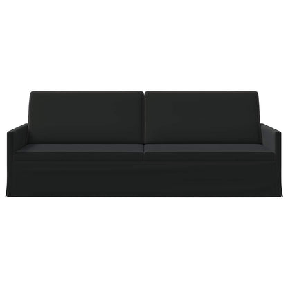 3 Seater Sofa Black 220 x 81 x 82 cm Velvet