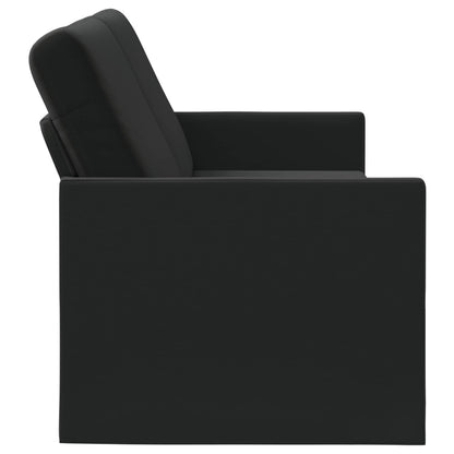 3 Seater Sofa Black 220 x 81 x 82 cm Velvet