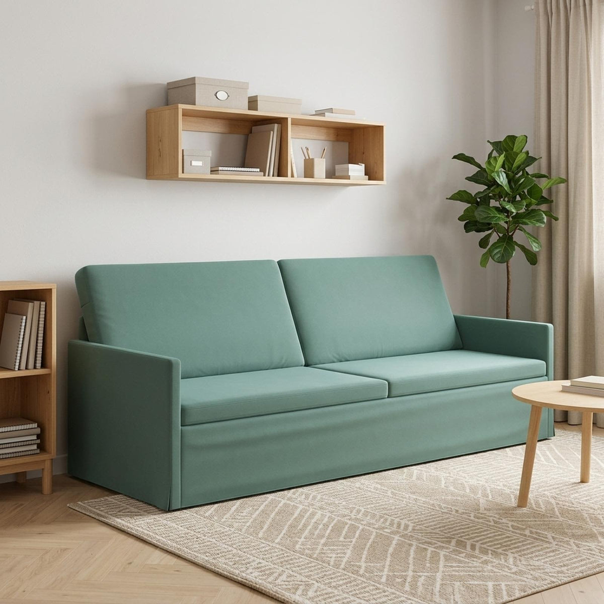 3 Seater Sofa Sea Green 220 x 81 x 82 cm Velvet