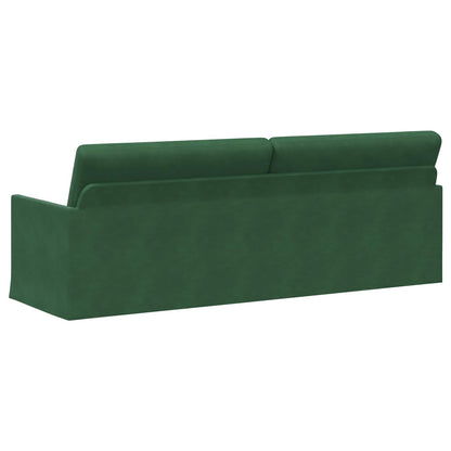 3 Seater Sofa Jungle Green 220 x 81 x 82 cm Corduroy Fabric