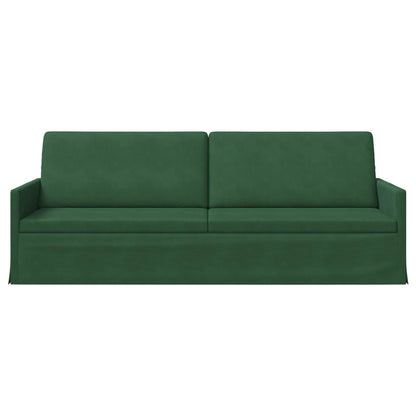 3 Seater Sofa Jungle Green 220 x 81 x 82 cm Corduroy Fabric