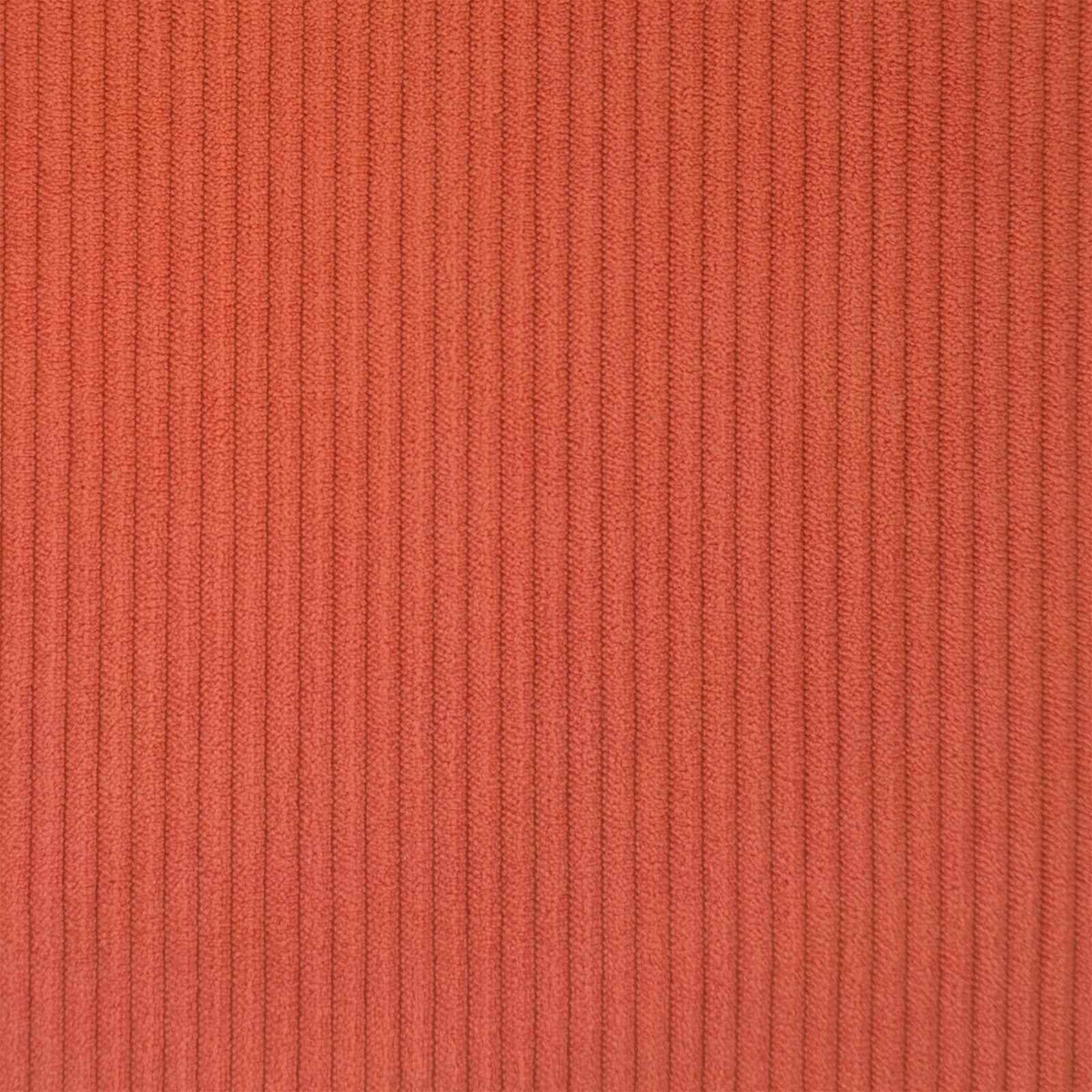 3 Seater Sofa Red Orange 220 x 81 x 82 cm Corduroy Fabric