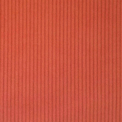3 Seater Sofa Red Orange 220 x 81 x 82 cm Corduroy Fabric