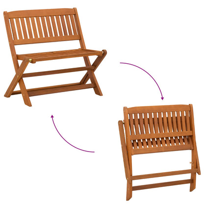 Children Bench Brown 61 x 38 x 57 cm Solid Eucalyptus Wood