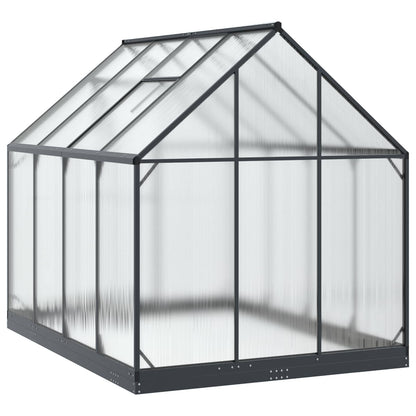 Garden Greenhouse with Door Anthracite 183.5 x 243.5 x 207 cm