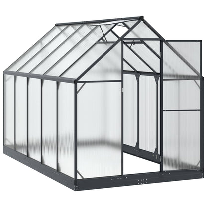 Garden Greenhouse with Door Anthracite 183.5 x 303.5 x 207 cm