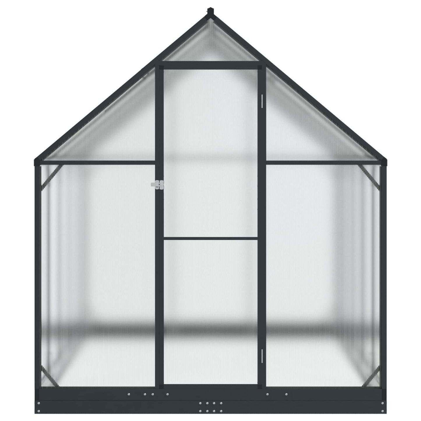 Garden Greenhouse with Door Anthracite 183.5 x 303.5 x 207 cm