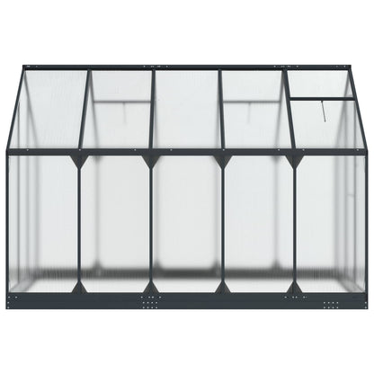 Garden Greenhouse with Door Anthracite 183.5 x 303.5 x 207 cm