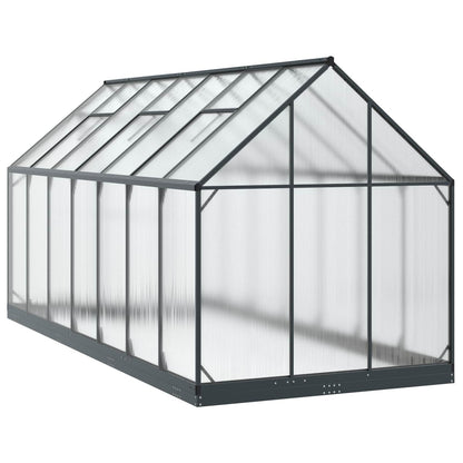 Garden Greenhouse with Door Anthracite 183.5 x 423.5 x 207 cm