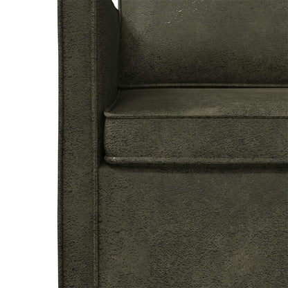 Sofa Set 2 pcs Army Green Faux Suede Fabric