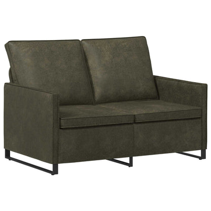 Sofa Set 2 pcs Army Green Faux Suede Fabric