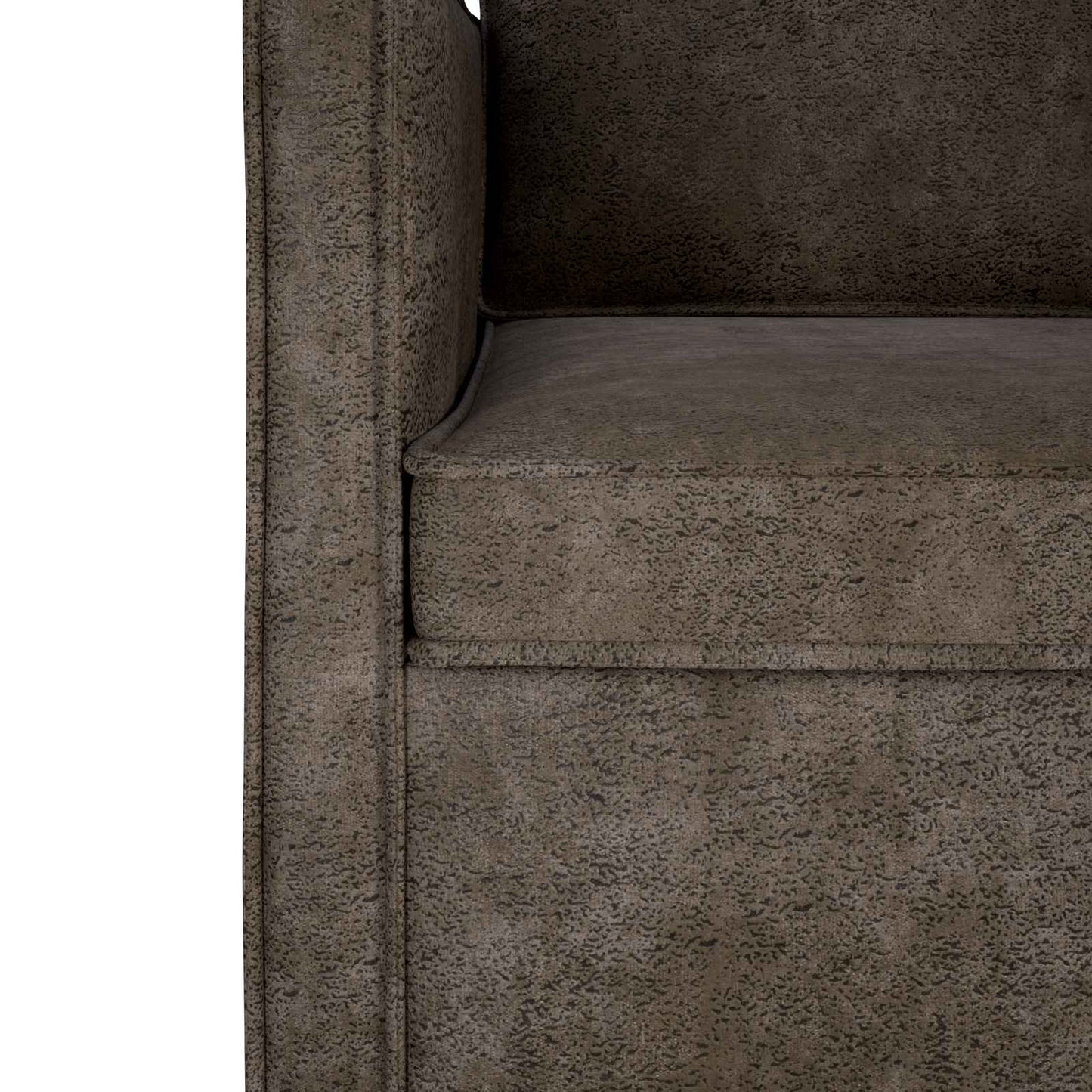 Sofa Set 2 pcs Dark Grey Faux Suede Fabric