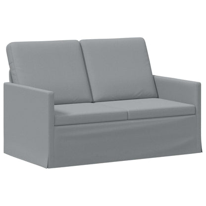 Sofa Set 2 pcs Light Grey Fabric