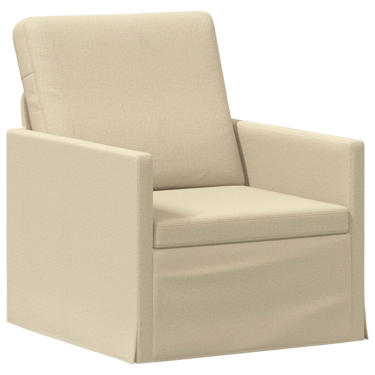 Sofa Set 2 pcs Cream Fabric