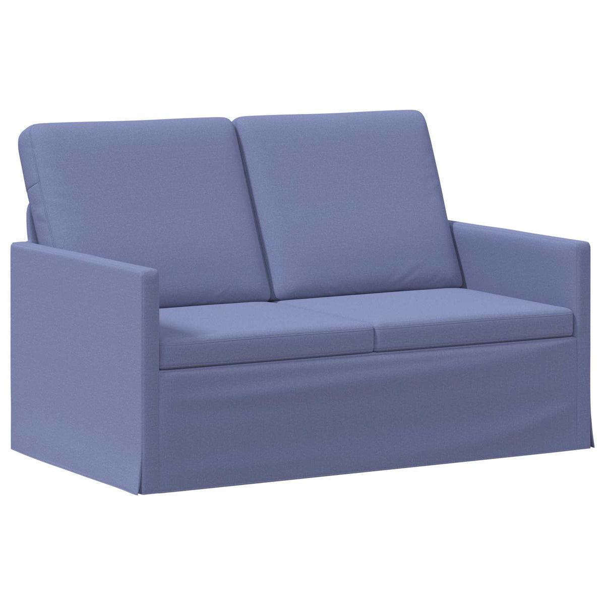 Sofa Set 2 pcs Jeans Blue Fabric