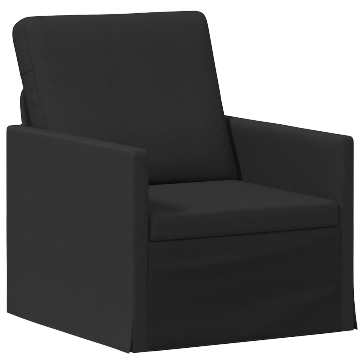 Sofa Set 2 pcs Black Fabric