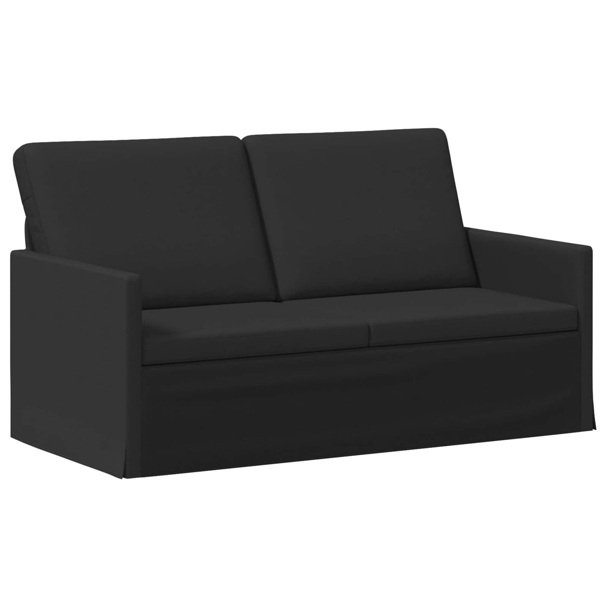 Sofa Set 2 pcs Black Fabric