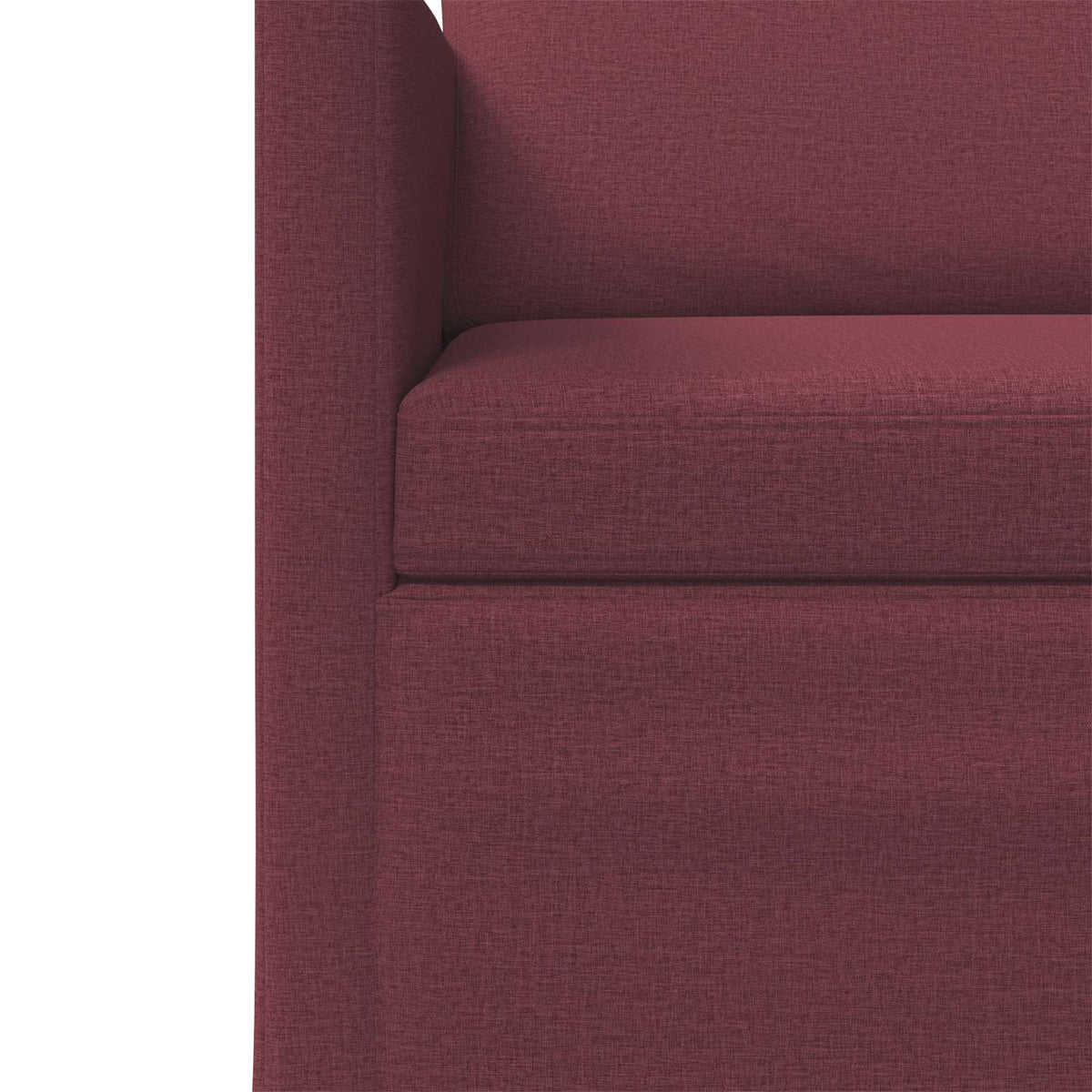 Sofa Set 2 pcs Wine Red Fabric