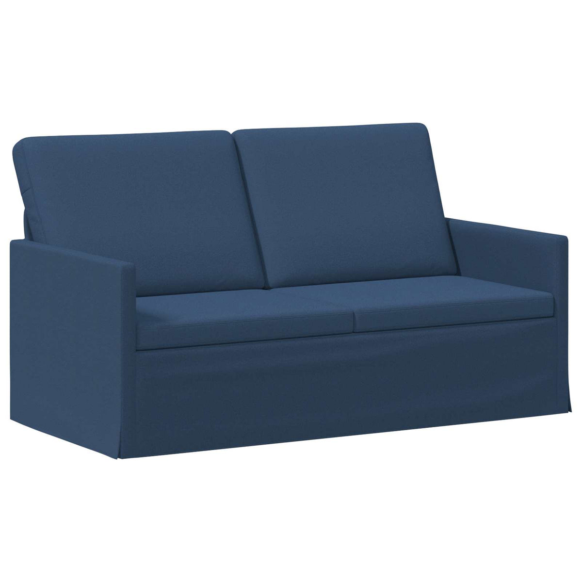 Sofa Set 2 pcs Blue Fabric