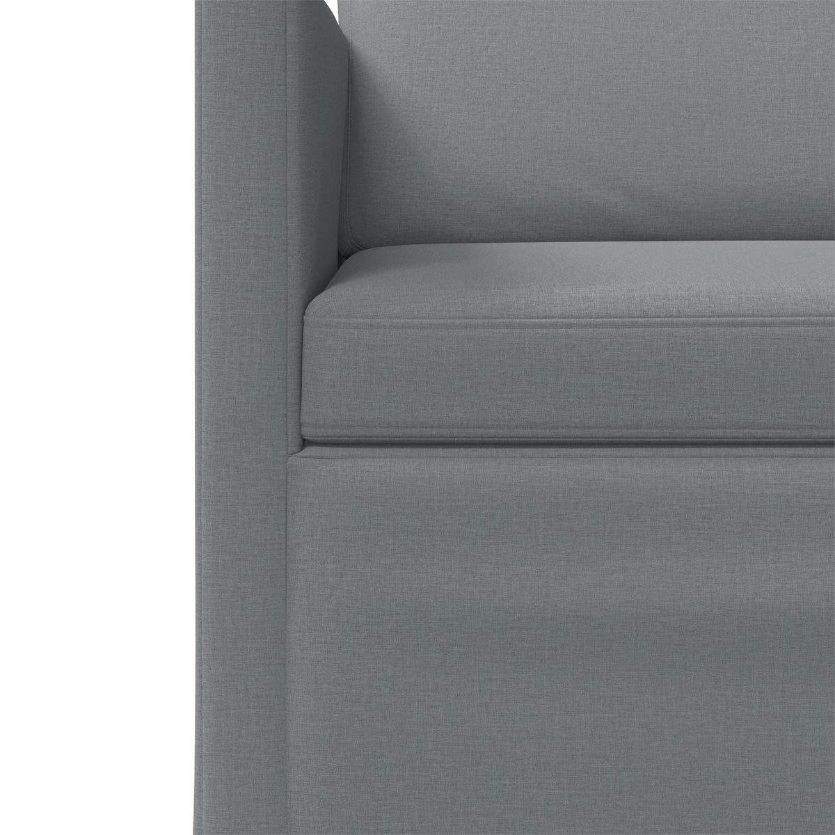 Sofa Set 2 pcs Light Grey Fabric