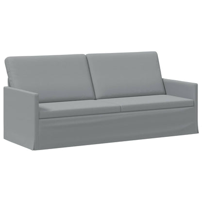 Sofa Set 2 pcs Light Grey Fabric