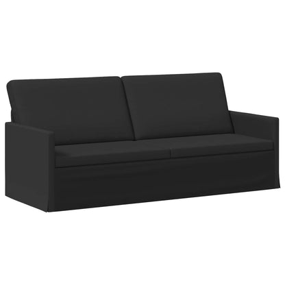 Sofa Set 2 pcs Black Fabric