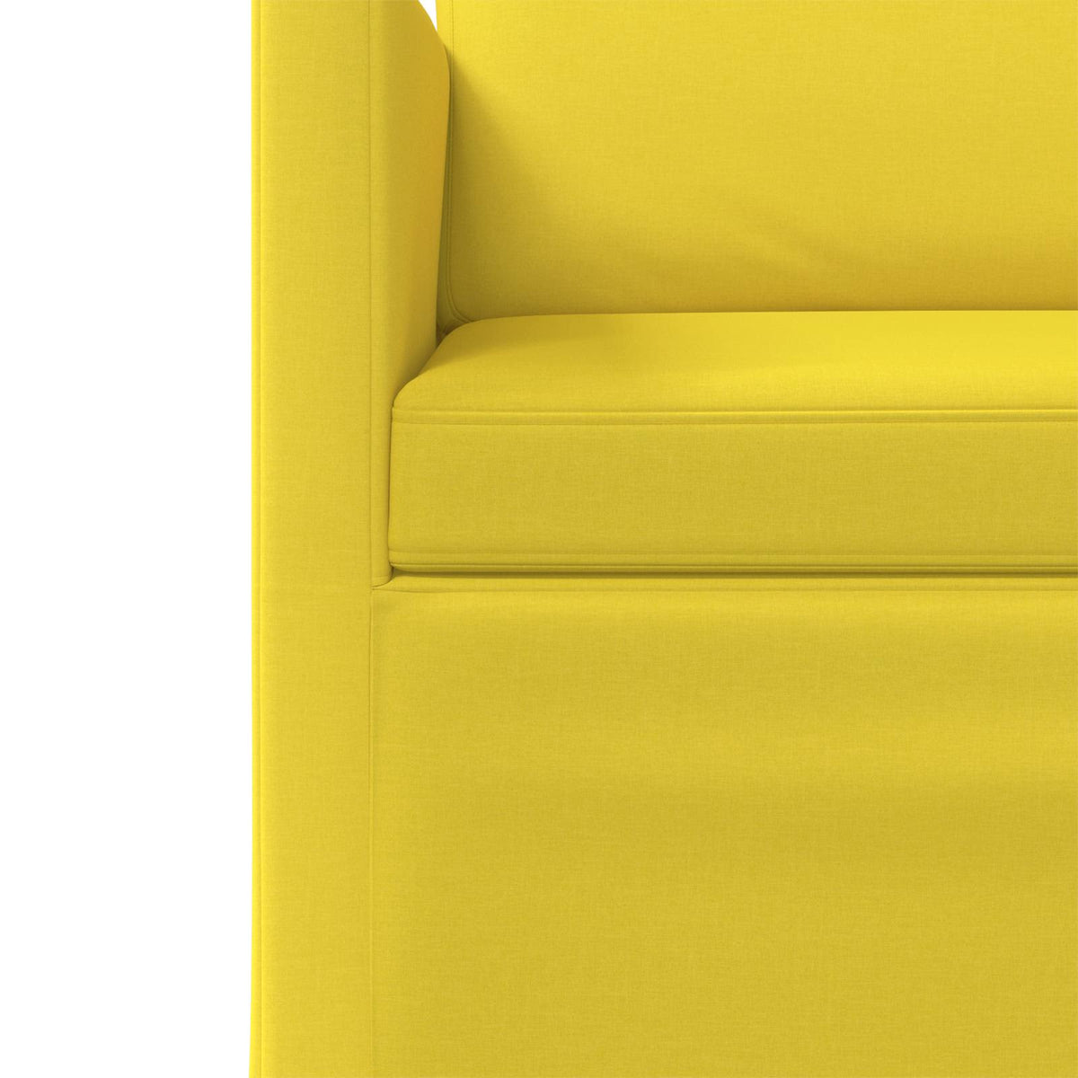 Sofa Set 2 pcs Light Yellow Fabric