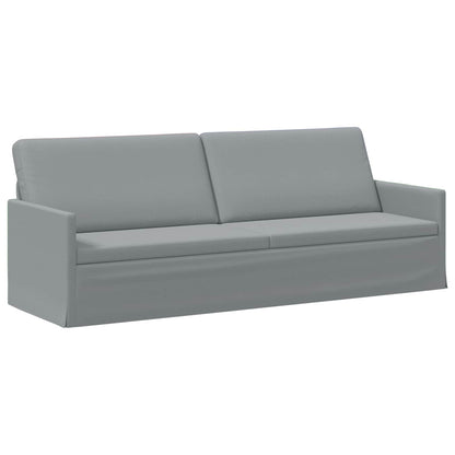 Sofa Set 2 pcs Light Grey Fabric