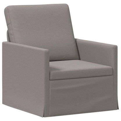 Sofa Set 2 pcs Taupe Fabric