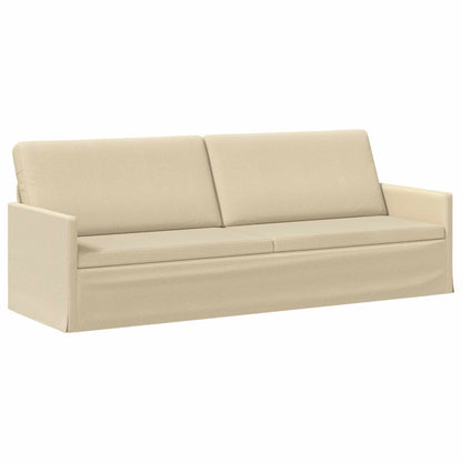 Sofa Set 2 pcs Cream Fabric