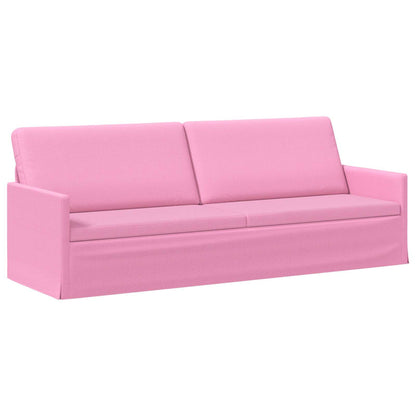 Sofa Set 2 pcs Pink Fabric