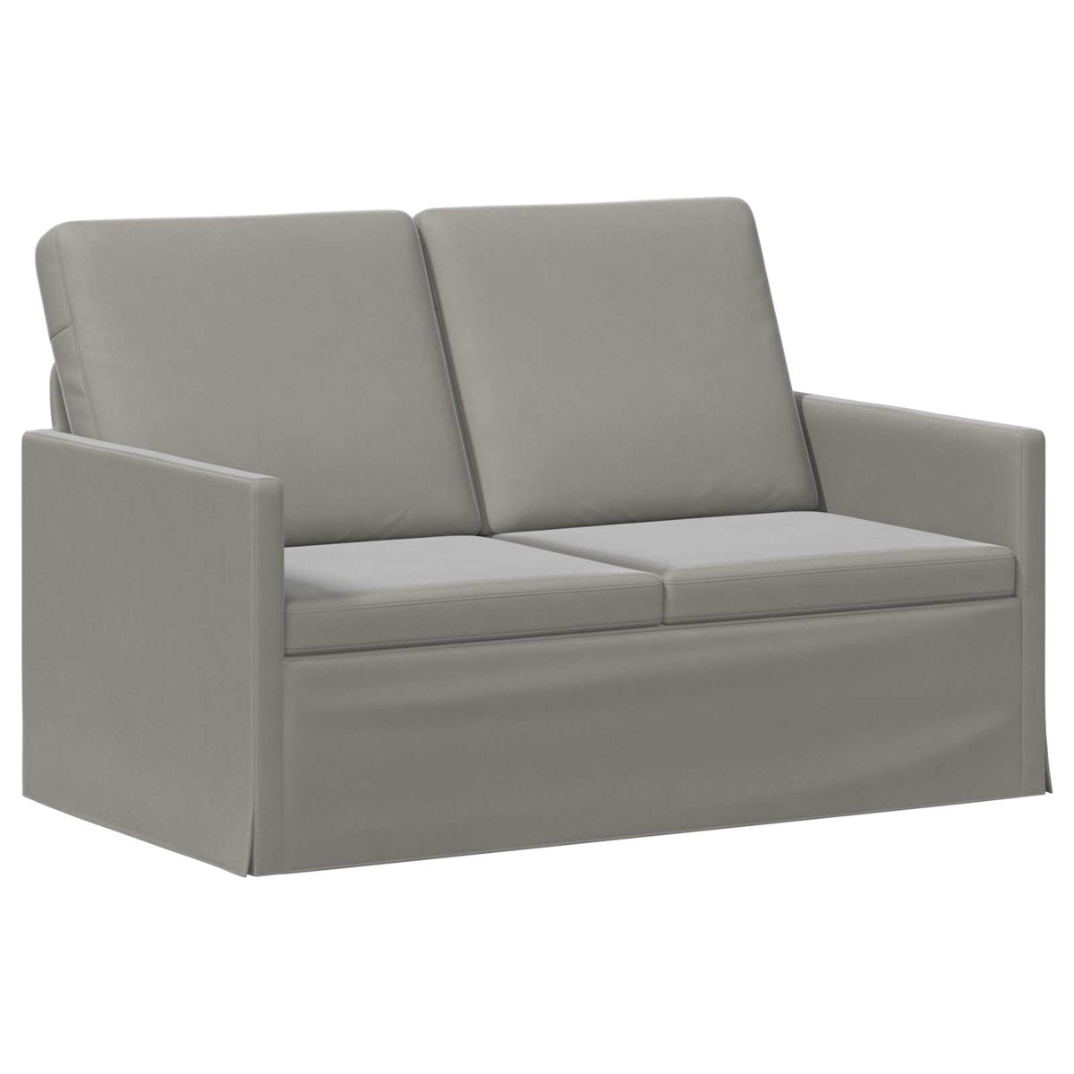 Sofa Set 2 pcs Light Grey Velvet